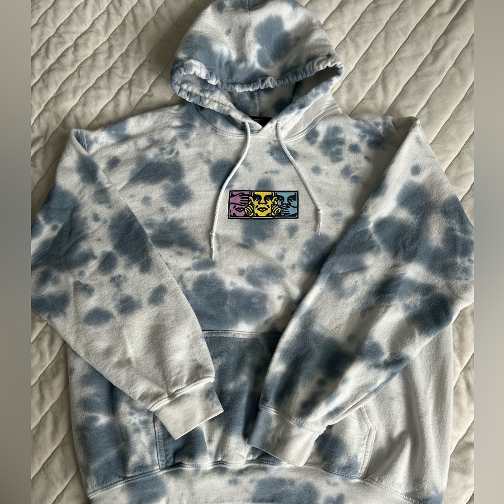 Hoodie Obey L, tie dye✨